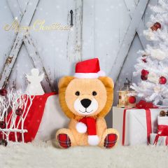 8 Inch Christmas Stuffed Animal Christmas Plush Doll- Lion