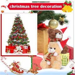6 Pcs Christmas Stuffed Animal Bear