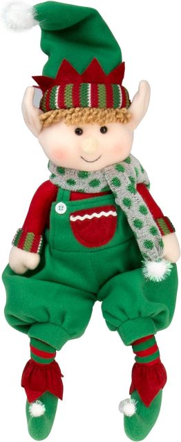Elf Plush Christmas Stuffed Dolls, Set of 2 - 18”