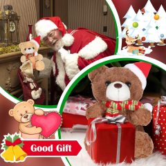 6 Pcs Christmas Stuffed Animal Bear