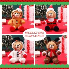 8 Pcs Christmas Stuffed Animals Bears