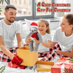 8 Inch Christmas Stuffed Animal Christmas Plush Doll- Sloth