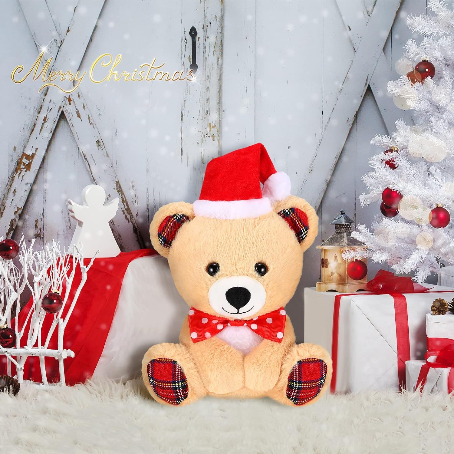 8 Inch Christmas Stuffed Animal Christmas Plush Doll- Little Bear