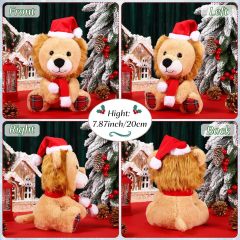 8 Inch Christmas Stuffed Animal Christmas Plush Doll- Lion