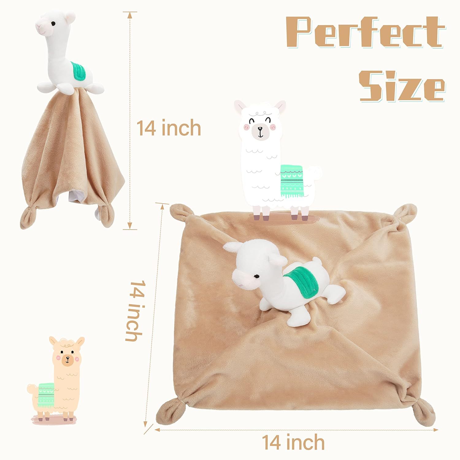 Security Blanket Soft Loveys for Babies for Boys and Girls