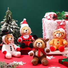 8 Pcs Christmas Stuffed Animals Bears