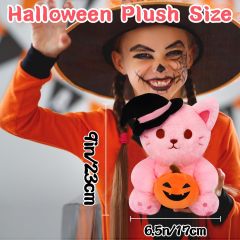 9“ Cute Pink Cat Stuffed Animals for Kids Girls