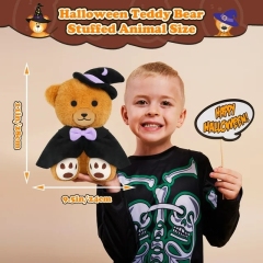 11'' Cute Stuffed Animal Cloak Teddy Bear Plush Toy with Hat