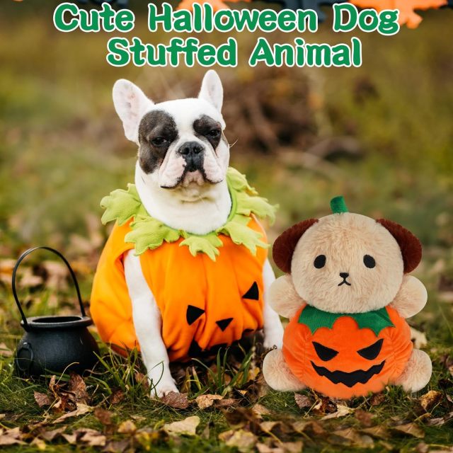 Cute Halloween Plush Stuffed Dog Doll Toys for Boys and Girls