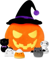 Halloween Stuffed Animal Pumpkin Plush Toys Set 6Pcs