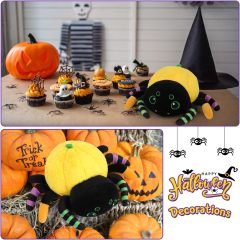 Kawaii Cute Halloween Plush Spider, Soft Stuffed Animal Gift
