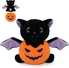 Halloween Bat Plush Stuffed Animal Toy with Pumpkin Clothes