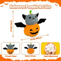 9in Halloween Stuffed Animals Bat Pumpkin Plush Gift