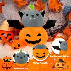 9in Halloween Stuffed Animals Bat Pumpkin Plush Gift