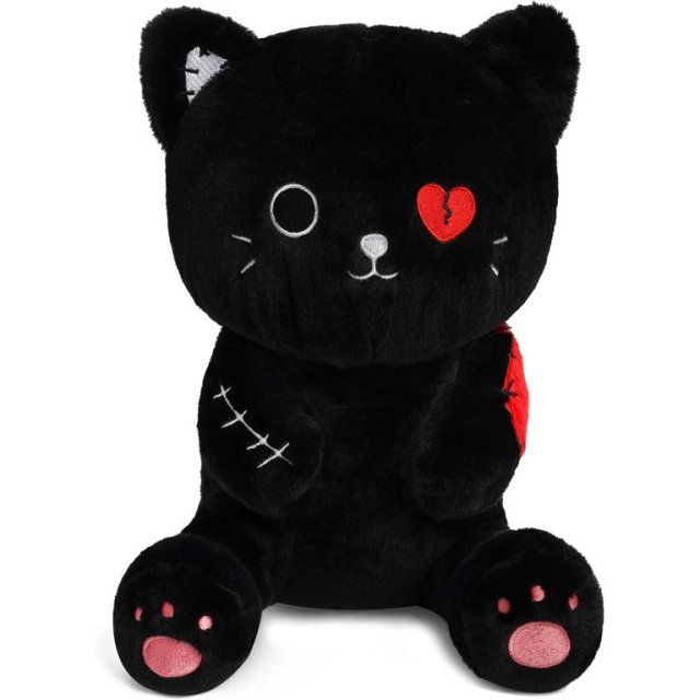 Super Soft Black Cat Plush Toys Halloween Decorations 9.5 Inches