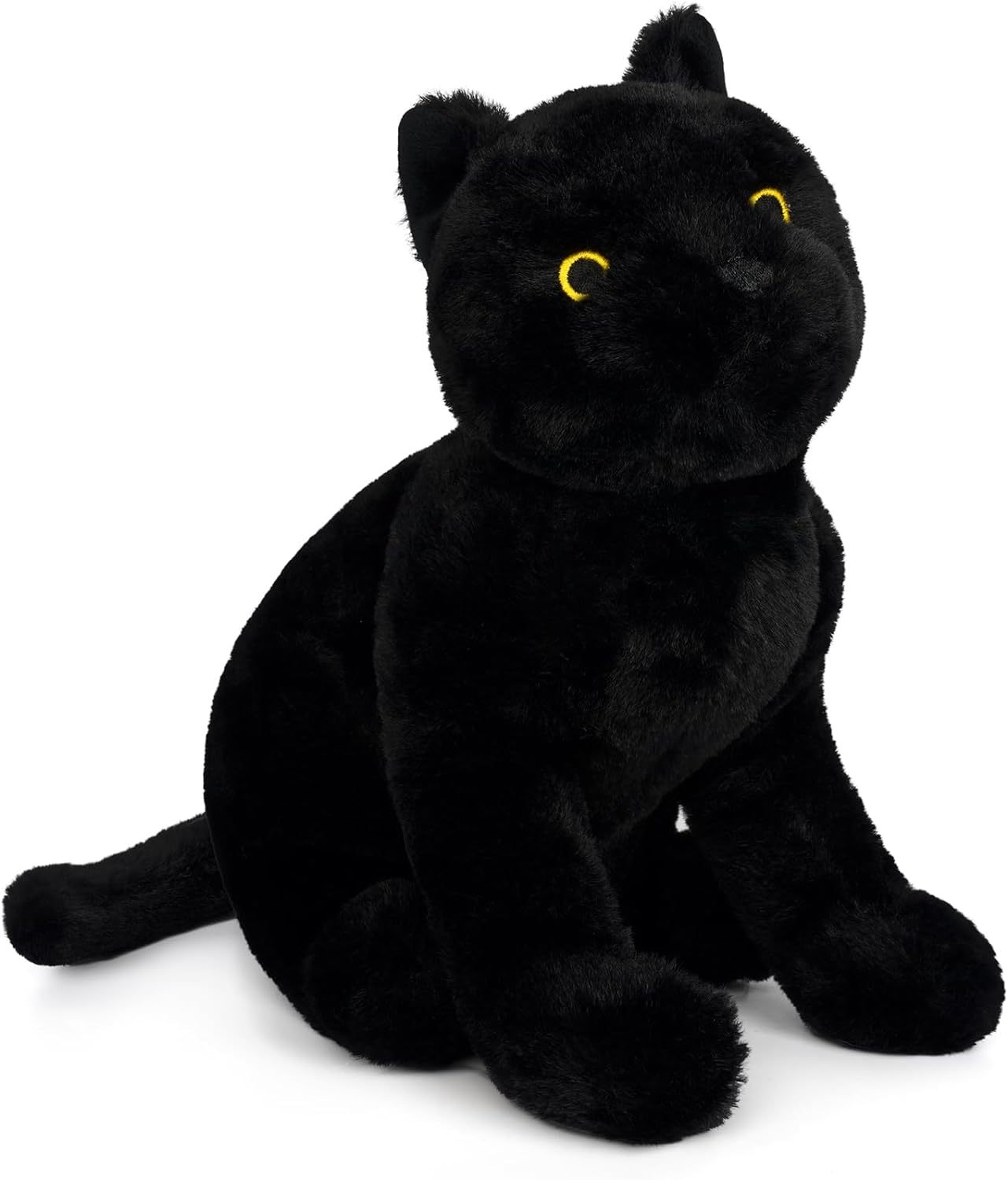 Soft Black Cat Plush Cat Stuffed Animal Toy for Kids Boys Girls