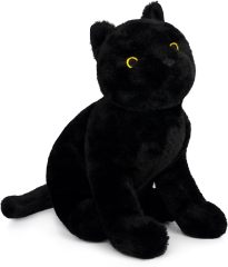 Soft Black Cat Plush Cat Stuffed Animal Toy for Kids Boys Girls