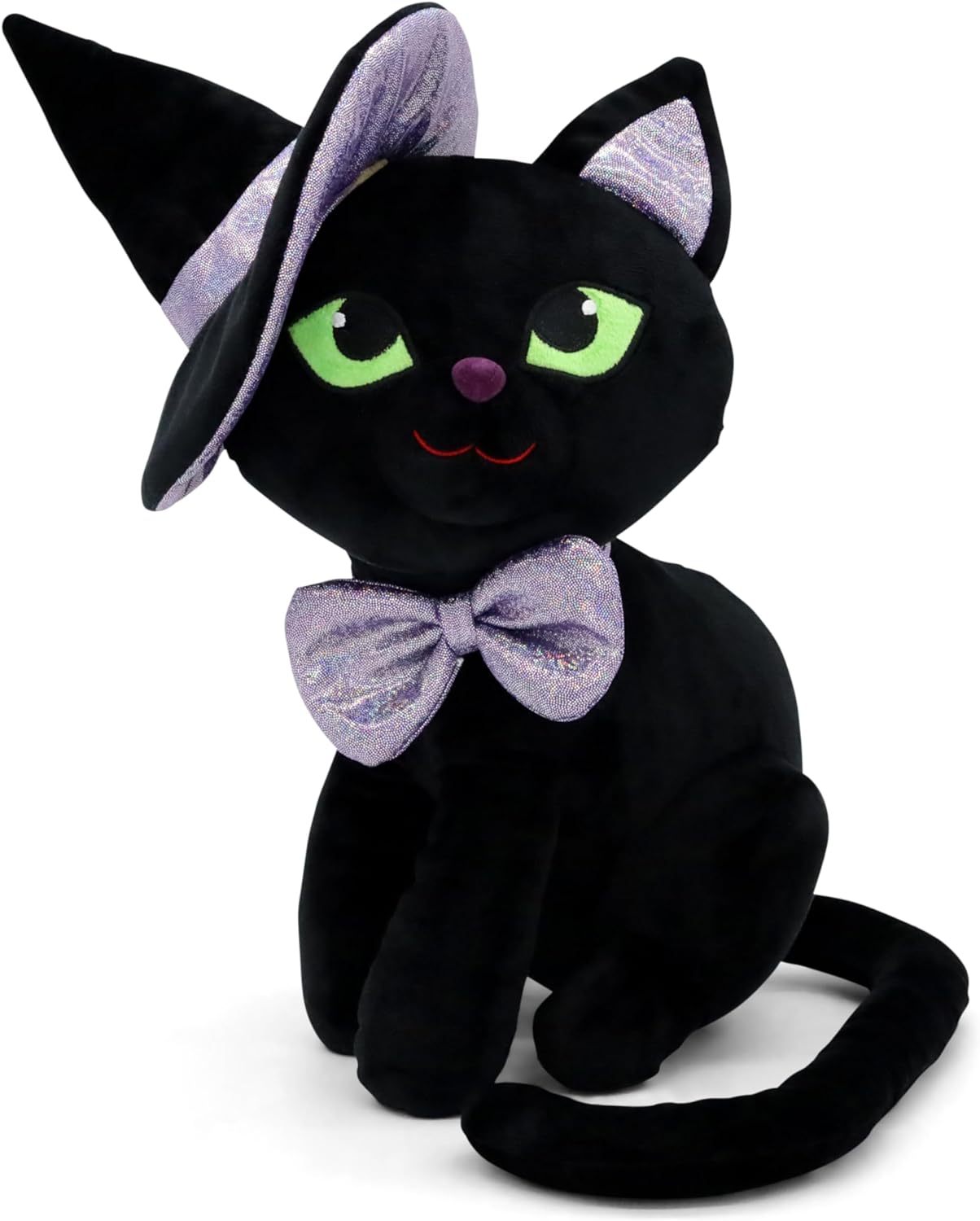 Black Cats Animal Plushies Toy and Witch Decorations 8 Inches