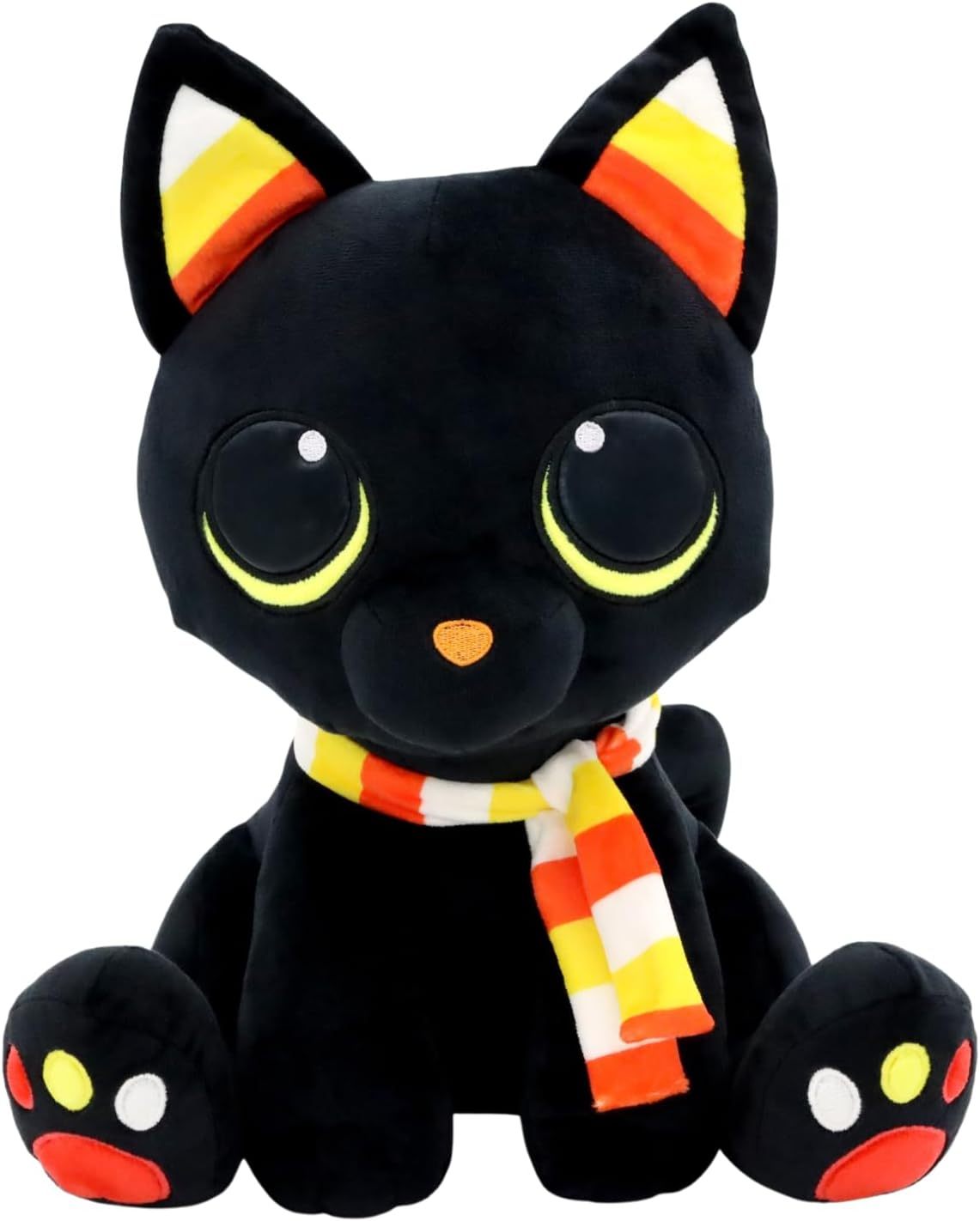 8” Stuffed Black Cat Plush Animal Witch Decorations