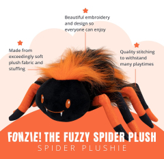 8” Spider Plush Toy Stuffed Animal Halloween Decor