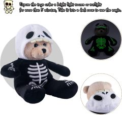 Teddy Bear Plush Spider Stuffed SkeletonToy with Flippable Hats Gifts