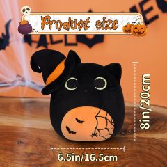 Halloween Stuffed Halloween Black Cat Doll Toy for All Ages