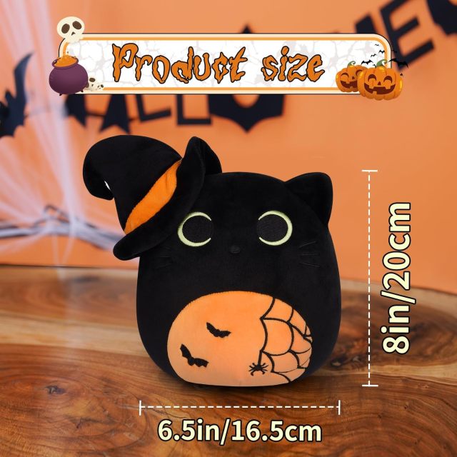 Halloween Stuffed Halloween Black Cat Doll Toy for All Ages