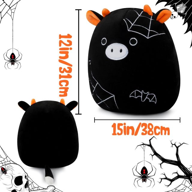 8in Halloween Kawaii Cow Stuffed Animal