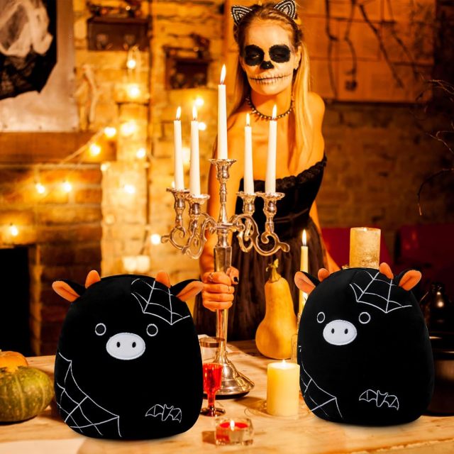 8in Halloween Kawaii Cow Stuffed Animal