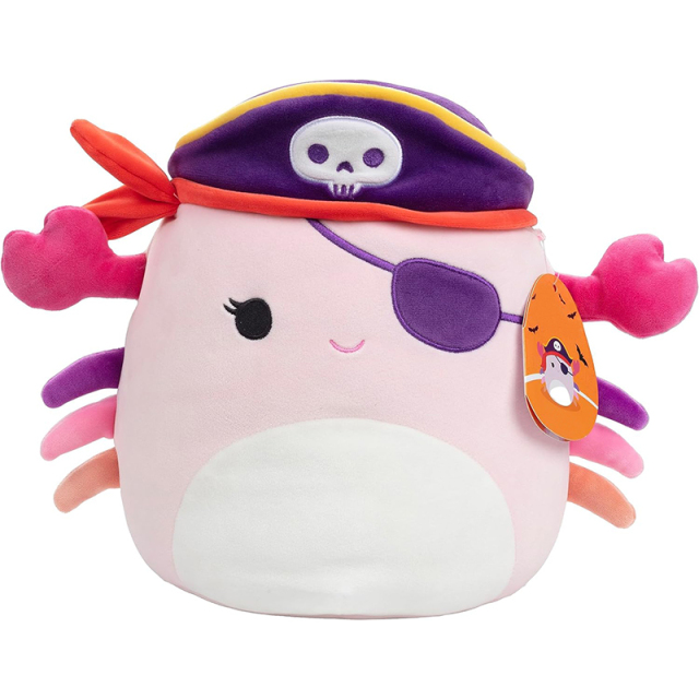 10" Pirate Crab Soft Stuffed Animal Toy for Kids Girls Boys