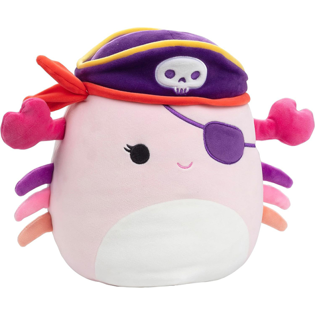 10" Pirate Crab Soft Stuffed Animal Toy for Kids Girls Boys