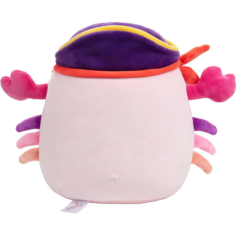 10" Pirate Crab Soft Stuffed Animal Toy for Kids Girls Boys