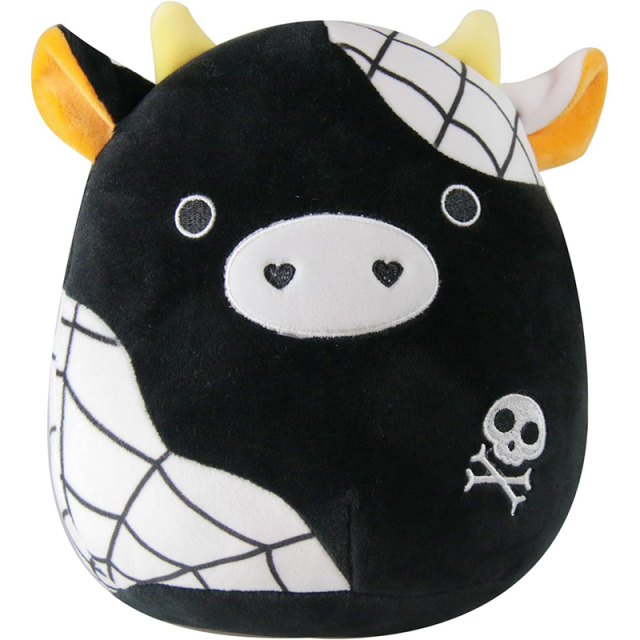 Halloween Black Cow Plush Pillow Toy Cute Soft Cow Stuffed Animals