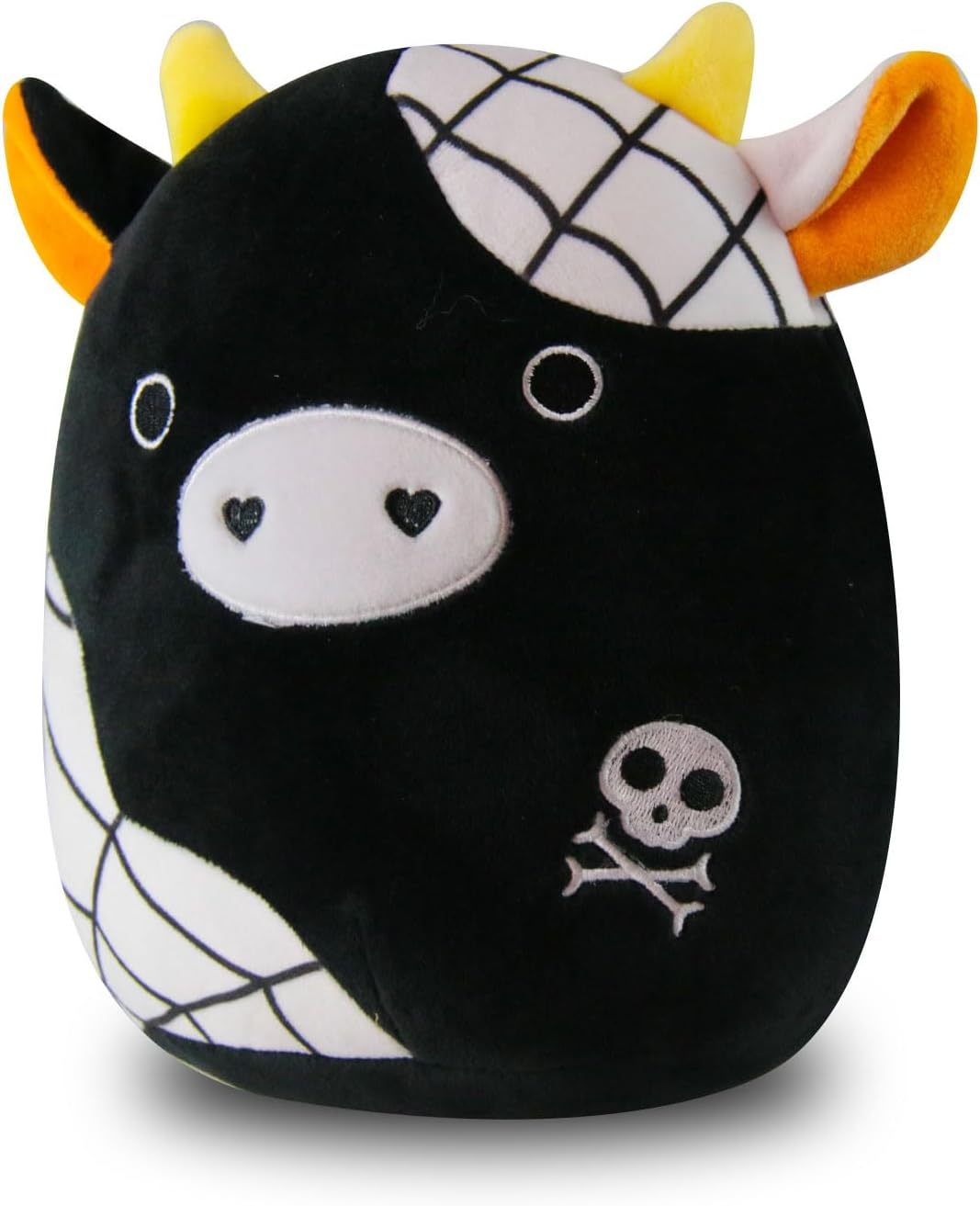 Halloween Black Cow Plush Pillow Toy Cute Soft Cow Stuffed Animals