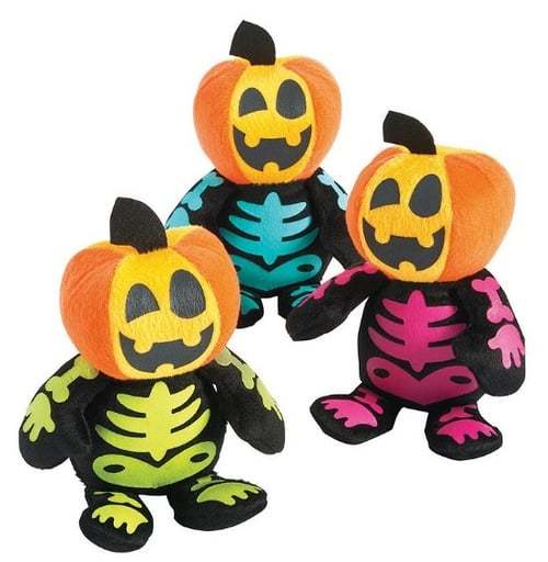3 Pcs Set Pumpkin Skeletion Plush Dolls