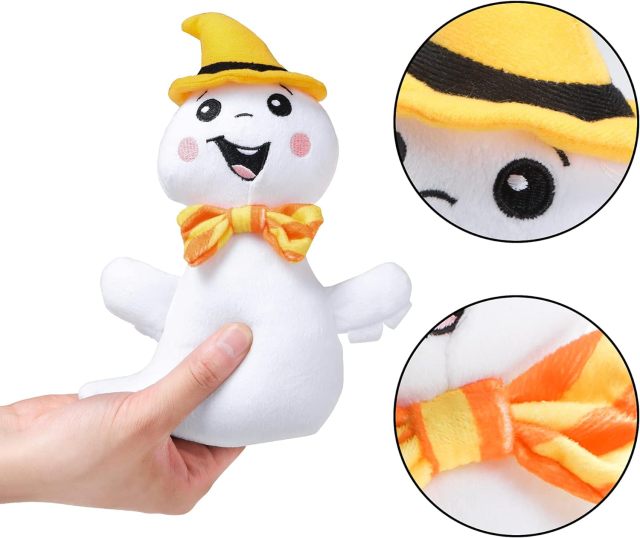 3 Pieces Stuffed Plush Dolls (Ghost, Pumpkin and Bat) Suitable for Party Gifts