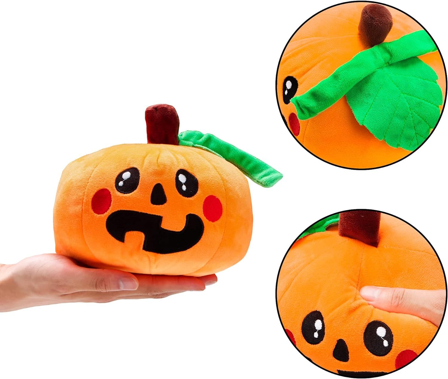 3 Pieces Stuffed Plush Dolls (Ghost, Pumpkin and Bat) Suitable for Party Gifts