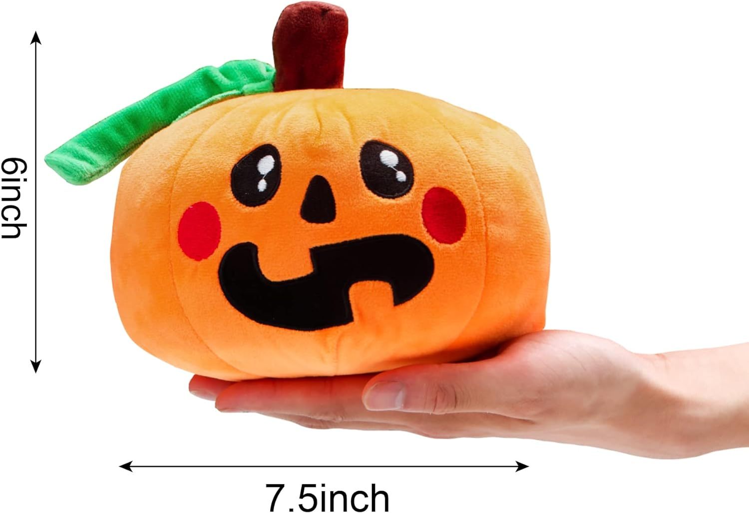 3 Pieces Stuffed Plush Dolls (Ghost, Pumpkin and Bat) Suitable for Party Gifts