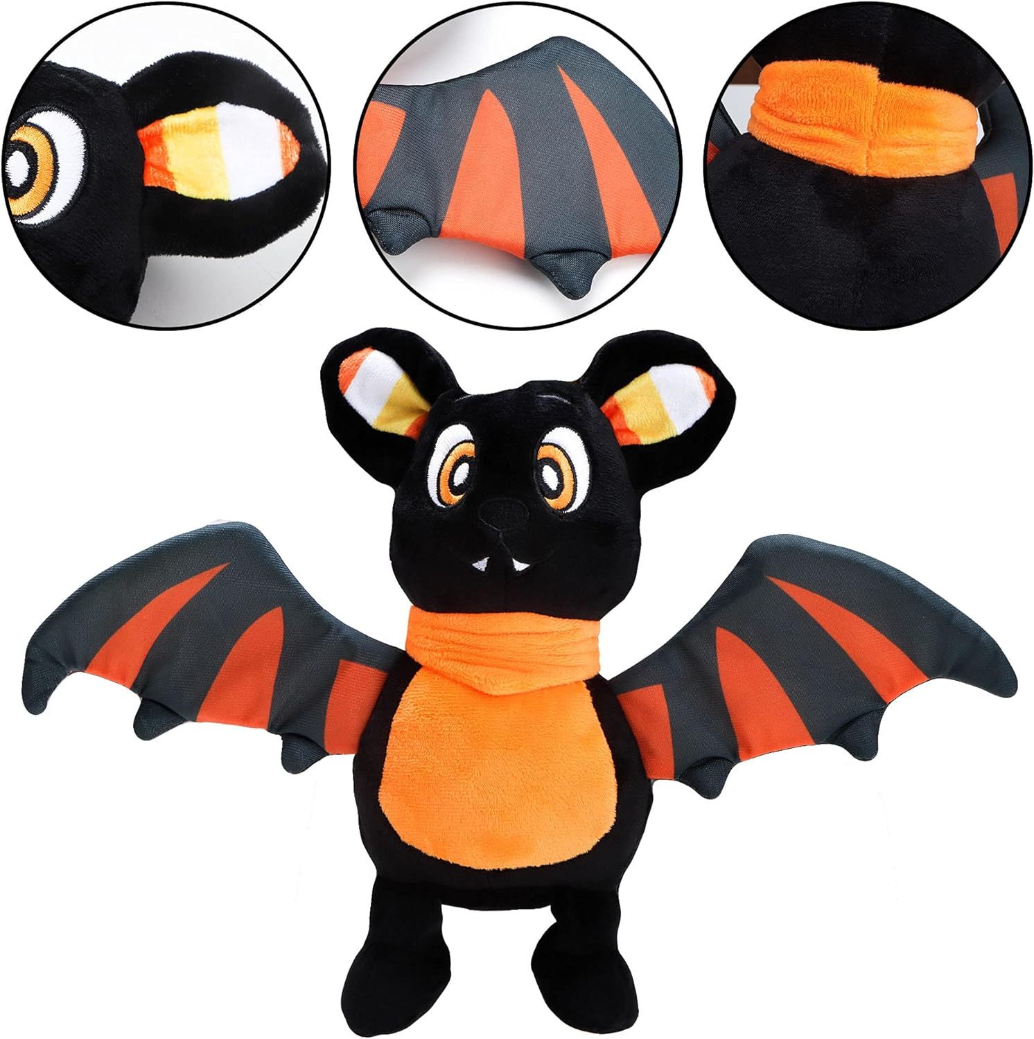 3 Pieces Stuffed Plush Dolls (Ghost, Pumpkin and Bat) Suitable for Party Gifts