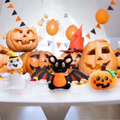 3 Pieces Stuffed Plush Dolls (Ghost, Pumpkin and Bat) Suitable for Party Gifts