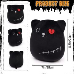8 inch Halloween stuffed Animals Plush Cat Toys for kids