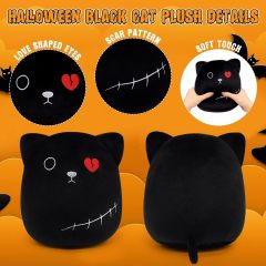 8 inch Halloween stuffed Animals Plush Cat Toys for kids
