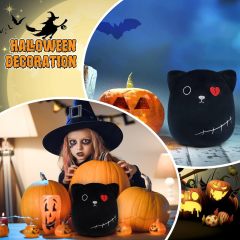 8 inch Halloween stuffed Animals Plush Cat Toys for kids