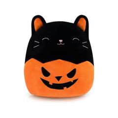 Cute Halloween Cat Plush Pillow Toys, Kawaii Halloween Stuffed Animals Black Cat Plushie
