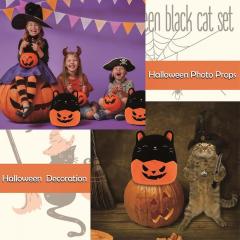 Cute Halloween Cat Plush Pillow Toys, Kawaii Halloween Stuffed Animals Black Cat Plushie