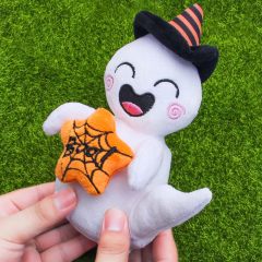 Pack of 3 Hang-able Squishy Plush Toys Hungry Ghost Halloween Stuffed Animals