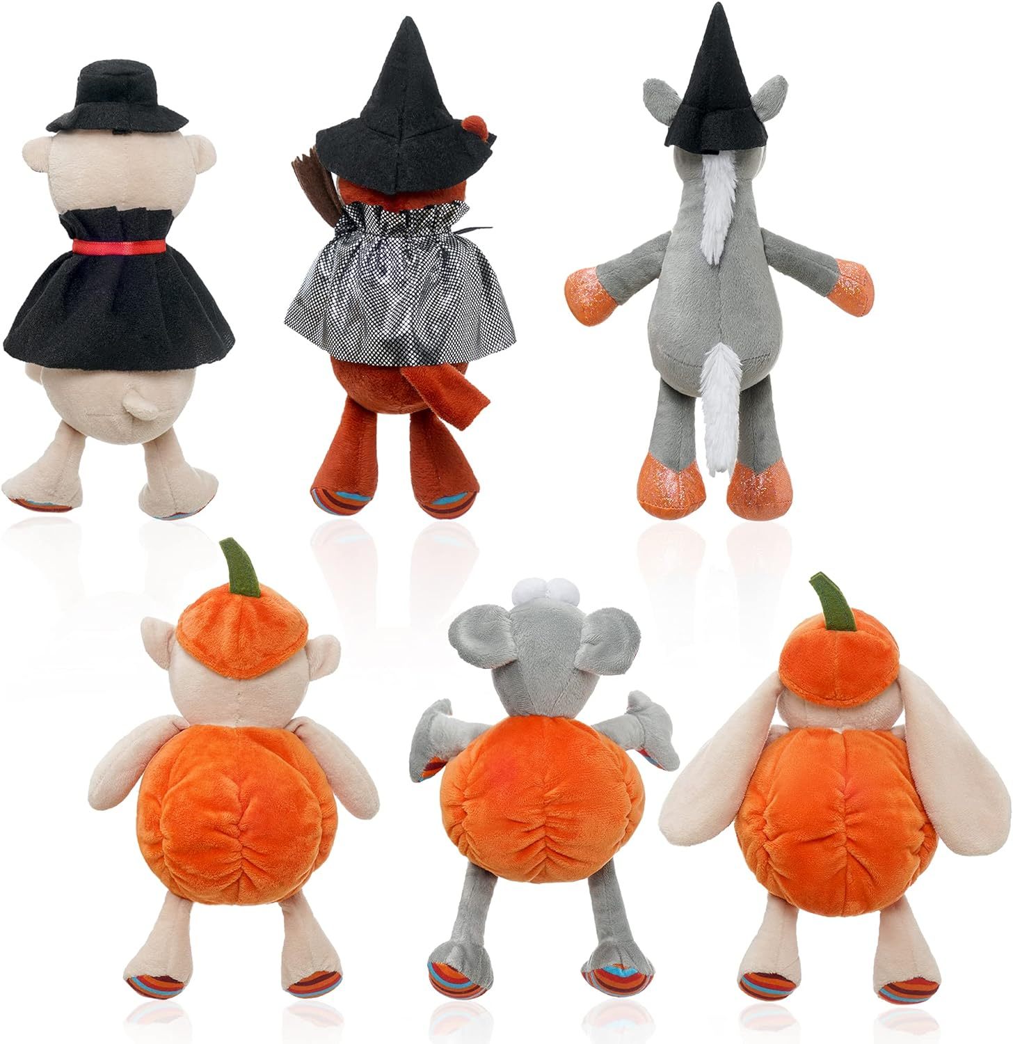 Pack of 3 Halloween Squishy Bear Cuddly Plush Fox Unicorn Stuffed Animals 12”Cute Plush Toys Collection