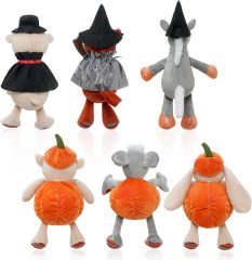 Pack of 3 Halloween Squishy Bear Cuddly Plush Fox Unicorn Stuffed Animals 12”Cute Plush Toys Collection