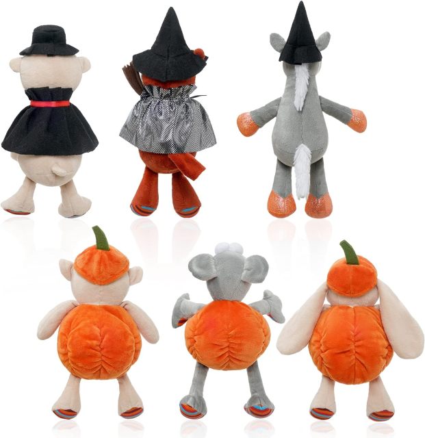 Pack of 3 Halloween Squishy Bear Cuddly Plush Fox Unicorn Stuffed Animals 12”Cute Plush Toys Collection
