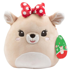 12" Reindeer Red Nosed Reindeer Plush Soft Christmas Plush Animal